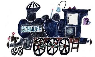 Eva-Maria Ott-Heidmann: «Dampflokomotive Schnuff», Illustration